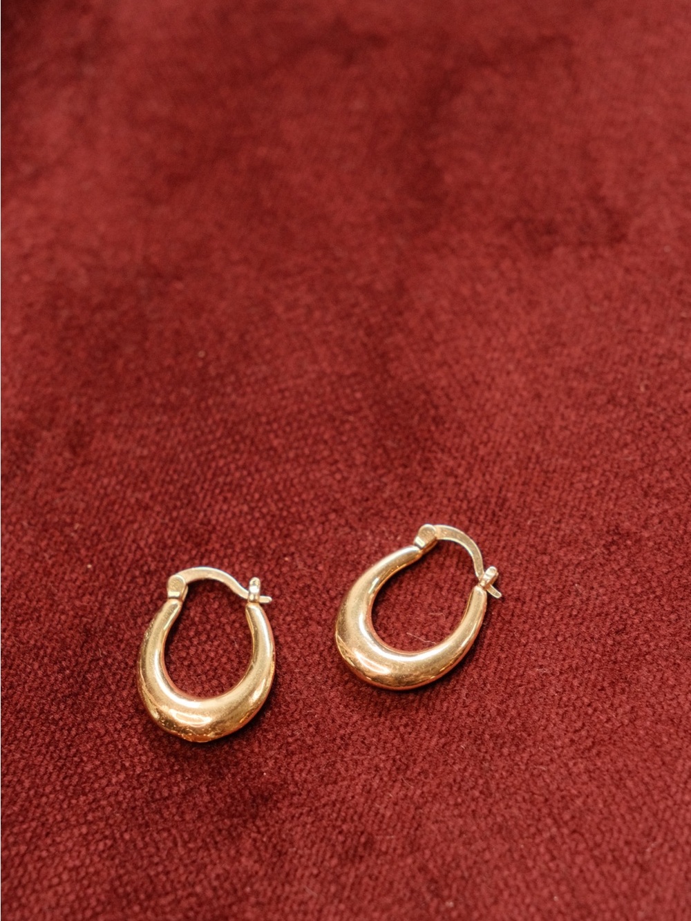 Gold Plated Classic Hoop Earrings for Women